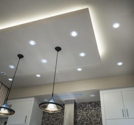 Can recessed lights be installed in an existing ceiling?